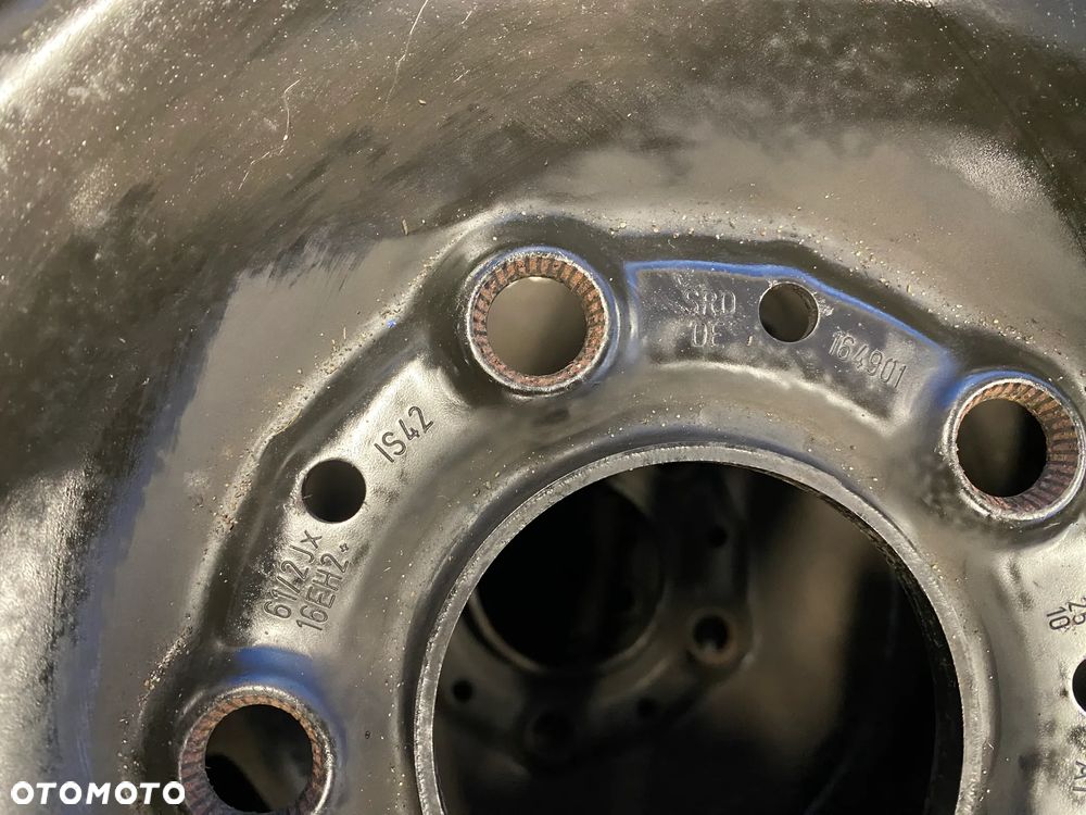 KOŁA KOŁO FELGA STALOWE 6,5J 16" ET42 5X120; 72,6mm KOMPLET ; OPONY LETNIE LATO BRIDGESTONE 5,5mm FELGI OE BMW 1 SERIA E81 E82 E87  3 SERIA E36 E46 E90 E91 F20 F22 ITP. - 7