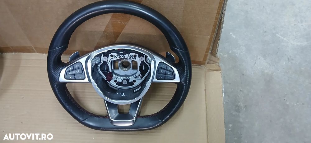 Volan de piele AMG MERCEDES C-class W205 C43 2017 - 2