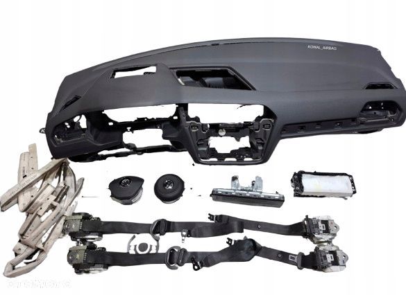 komplet poduszki deska pas pasy volkswagen vw tiguan 2 ii przedlift head up - 1