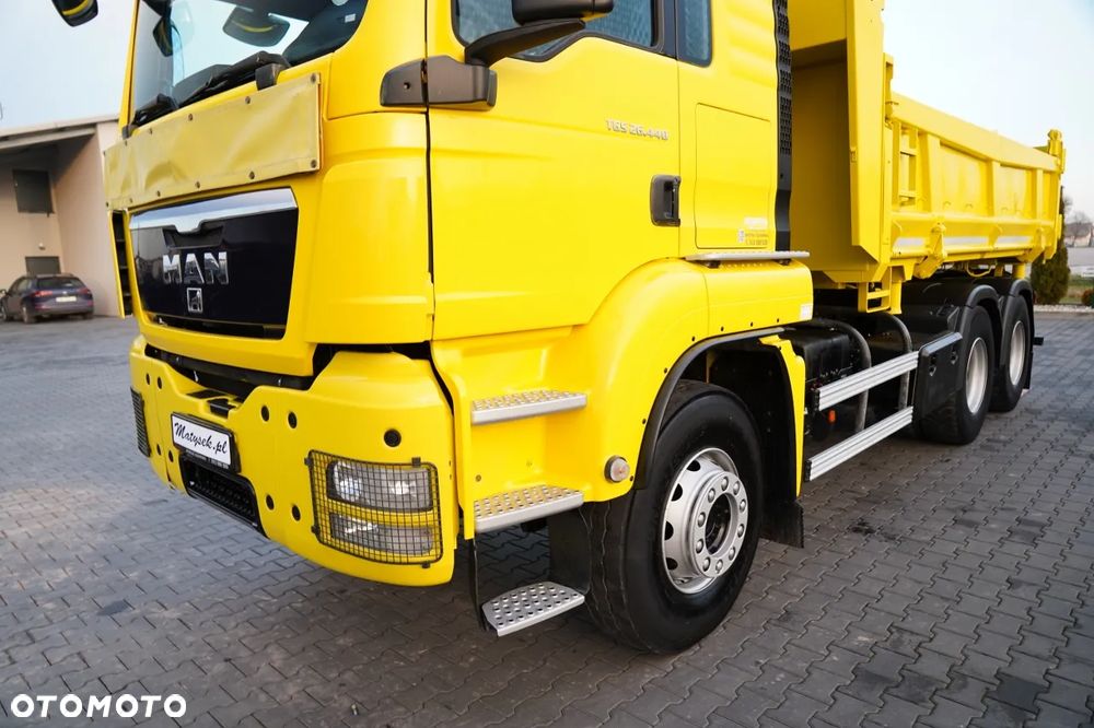 MAN TGS 26.440 / 6X4 / 2 STRONNA WYWROTKA / HYDROBURTA / AUTOMAT / KABINA SYPIALNA - 13