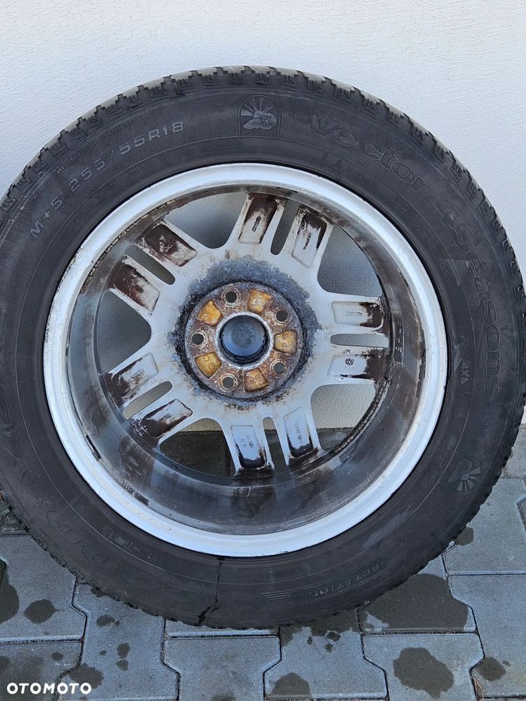 VW TOUAREG 7L AUDI Q7 03-09R FELGI KOLA 5X130 DOTJA3R ET57 255/55 R18 8Jx18H2 CALY KOMPLET Z OPONAMI FELGA 7L6601025 T - 12
