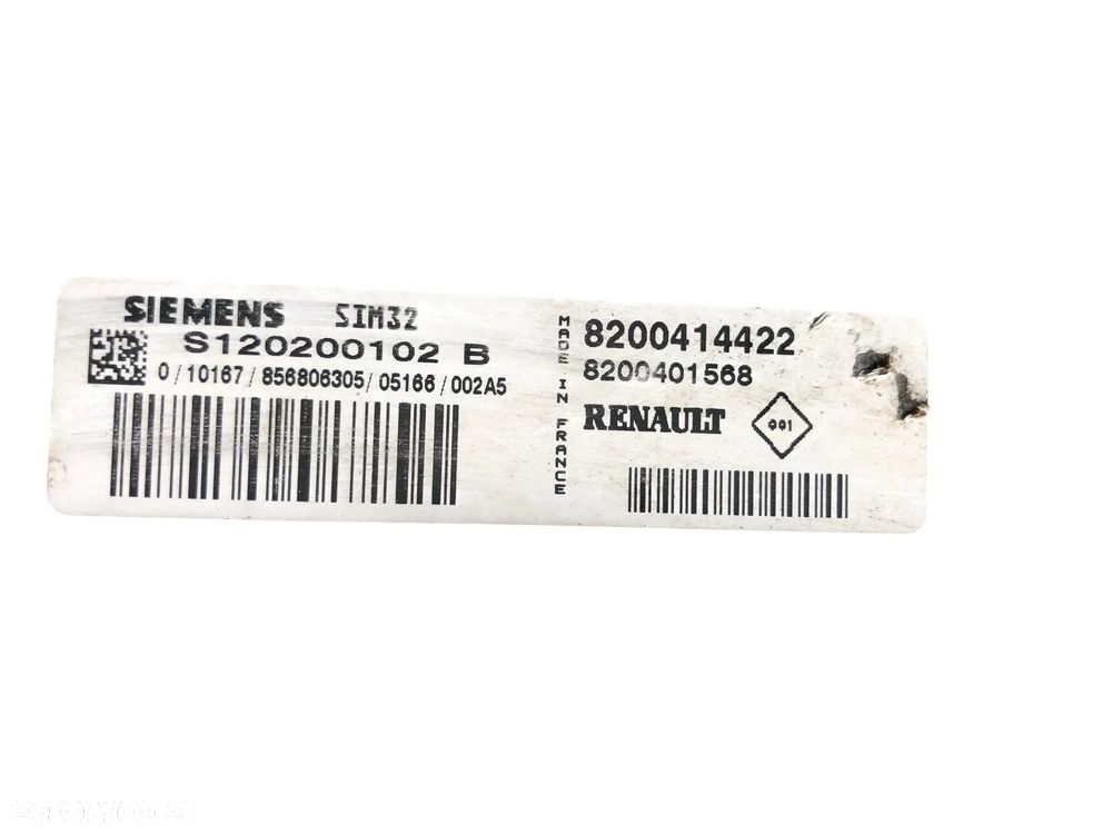 Komputer Sterownik Silnika Renault Modus 1.2 16V Benz 8200414422 (2004 – 2012) - Gwarancja Wysyłka - 2