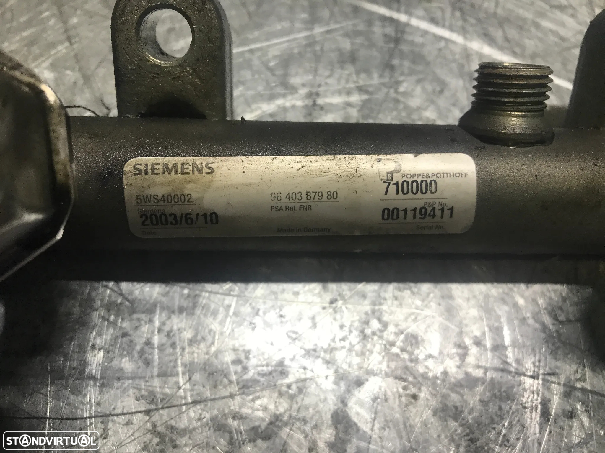 REGUA DE INJECÇÃO / INJEÇÃO CITROEN BERLINGO 2.0HDI 9640387980 5WS40002 - 5