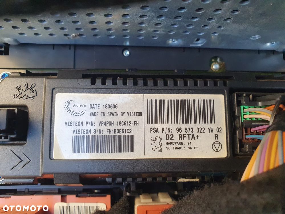 RADIO NAWIGACJA GPS PEUGEOT 407 (2004-2008) 96614505YW  96573322YW   + PANEL KLIMATYZACJI - 5