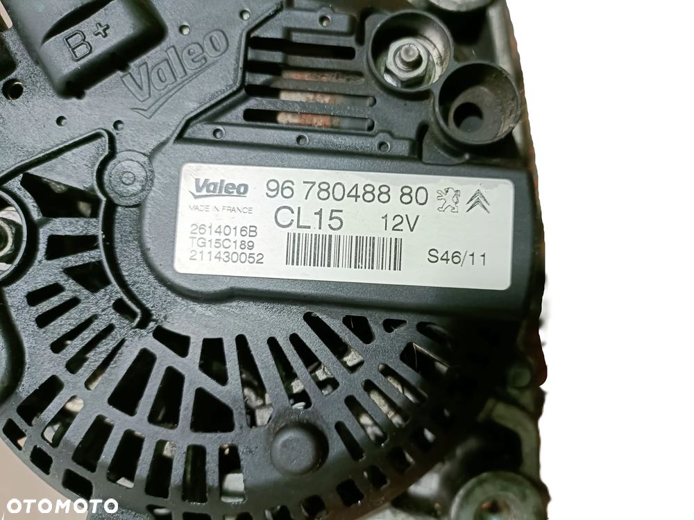 PEUGEOT 3008 I 09-16 1,6 HDI alternator VALEO 9678048880 * - 4