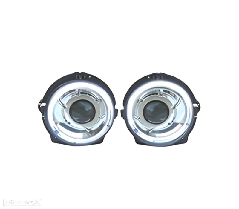 FARÓIS MERCEDES CLASSE G W463 89-18 LOOK AMG G55 LED BRANCO - 2