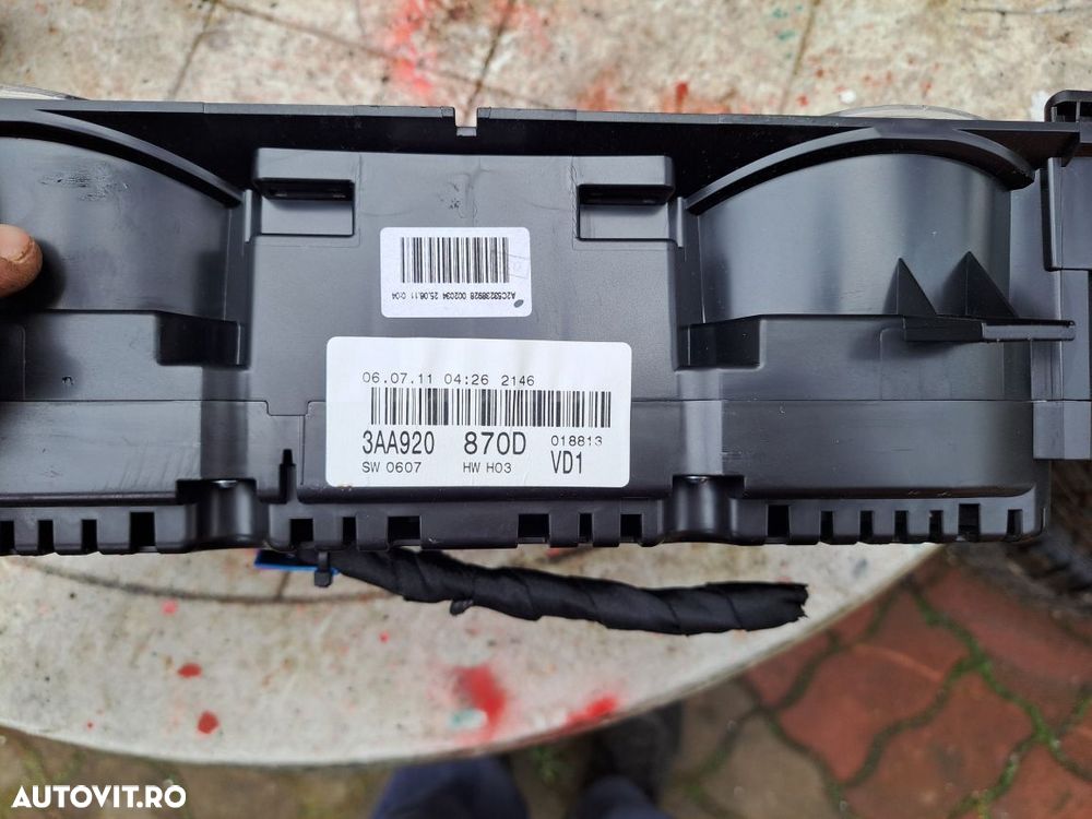 Ceasuri bord VW Passat B7 euro 5 diesel cod 3AA 920 870D - 5