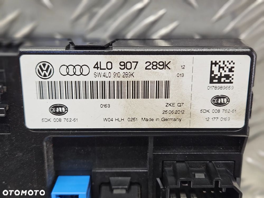 AUDI Q7 4L LIFT 09-15R STEROWNIK MODUL KOMFORTU SWIATEL 4L0907289K 4L0907289 K - 4