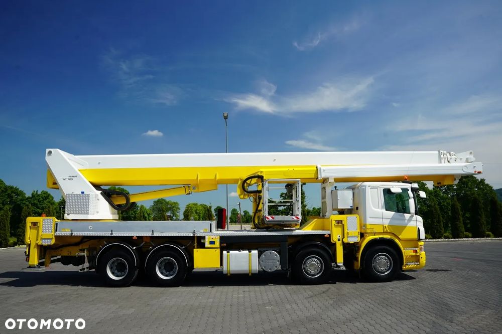 Scania P 380 / 8x4 / PODNOŚNIK KOSZOWY / PALFINGER WT 700 / WYSOKOŚĆ ROBOCZA 70 M / - 7