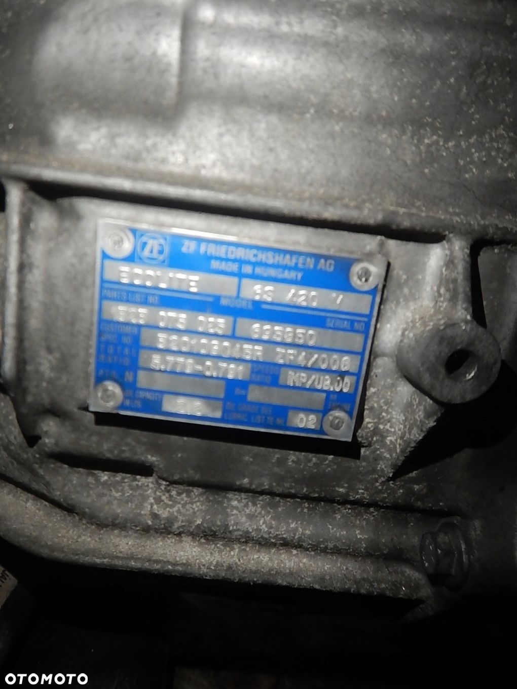 SKRZYNIA BIEGOW MASTER 2.3 BITURBO TYL NAPED ZF4006 320108045R 149 TYS.km - 4