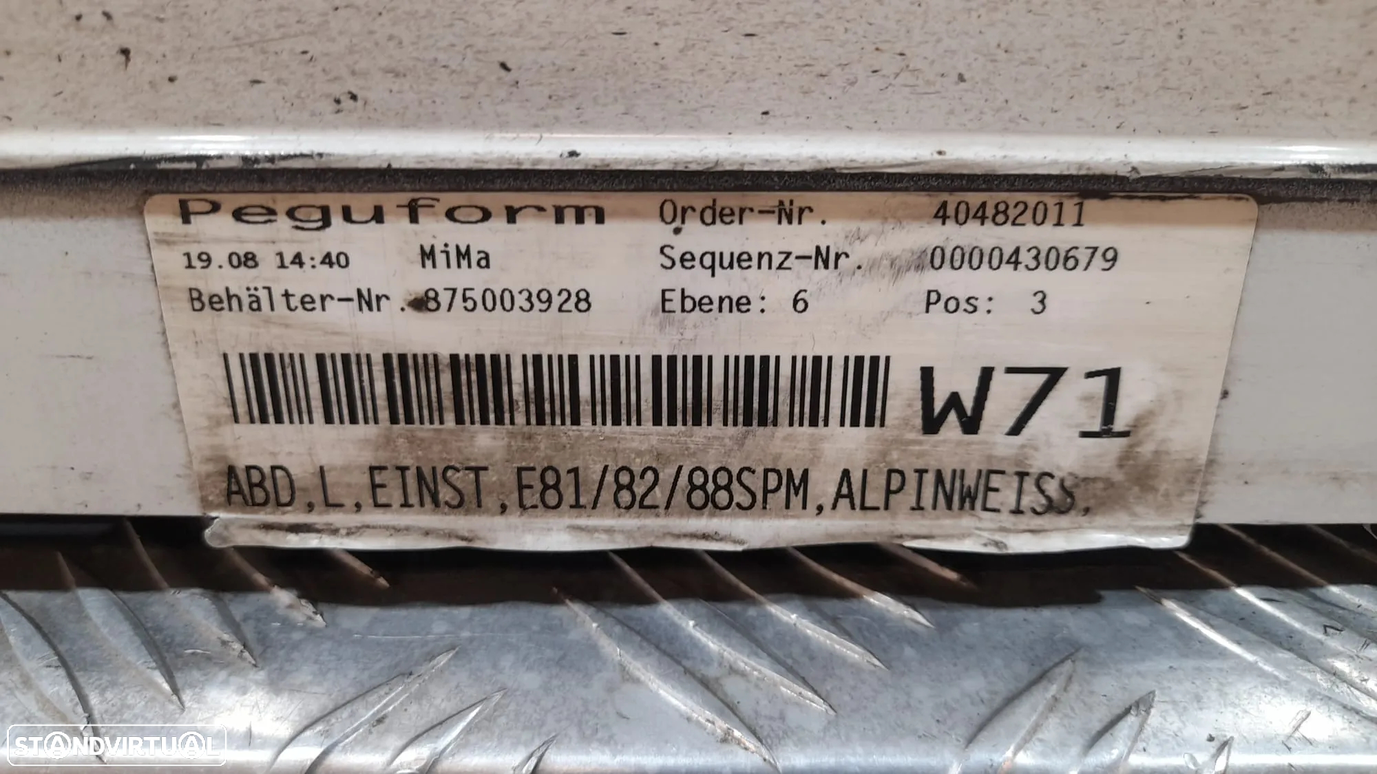 EMBALADEIRA EMBALADEIRAS ESQUERDA DIREITA BMW SERIE 1 E82 COUPE PACK M 51770034731 0034731 51770034732 0034732 E81 E88 CABRIO SAIA SAIAS LATERAL LATERAIS - 7