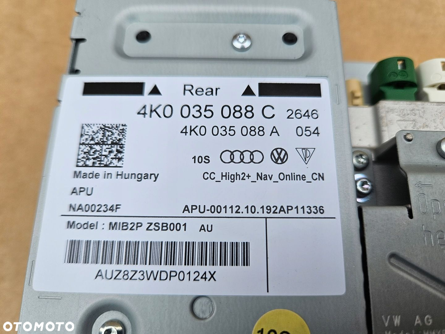 AUDI A8 D5 4N STEROWNIK MODUŁ JEDNOSTKA CENTRALNA NAWIGACJA 4K0035088C - 5