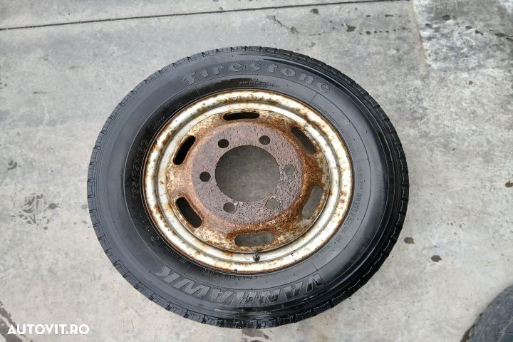 Janta tabla cu anvelopa 16 195/75 R16C DE GREUTATE 195/75 R16C IVECO - 1
