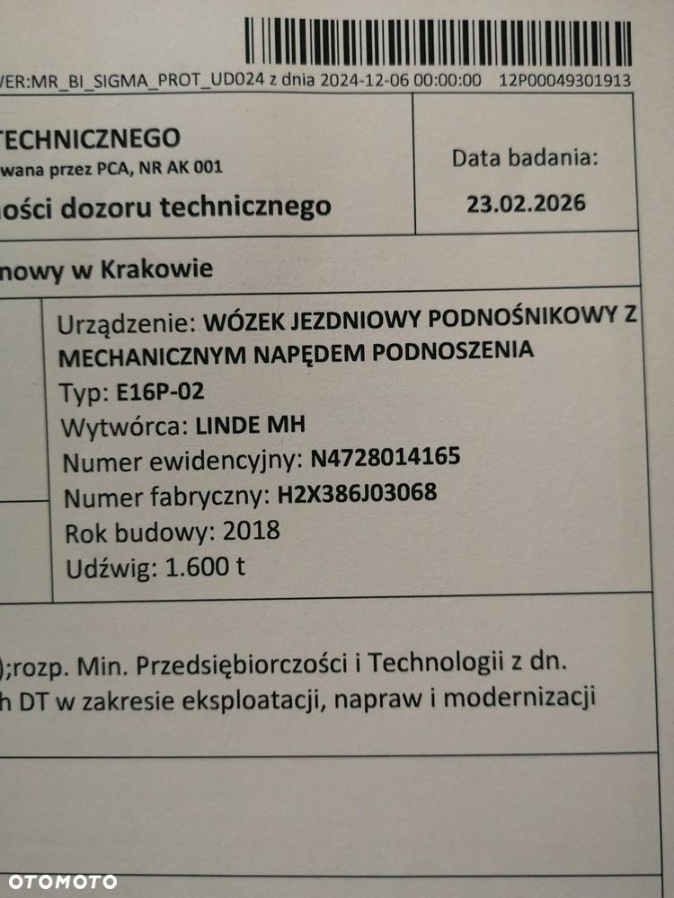Inny Linde E16 Evo Elektryczny  2018 Rok Produkcji - 17