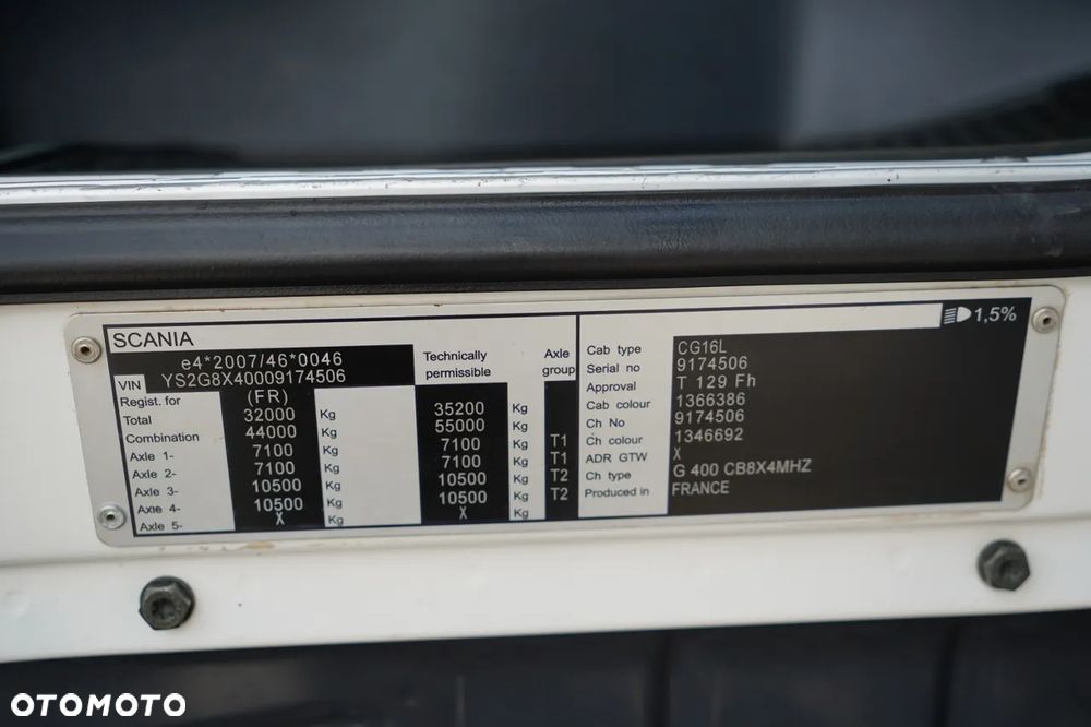 Scania G 400 / 8x4 / WYWROTKA / HYDROBURTA / BORDMATIC / MANUAL - 36