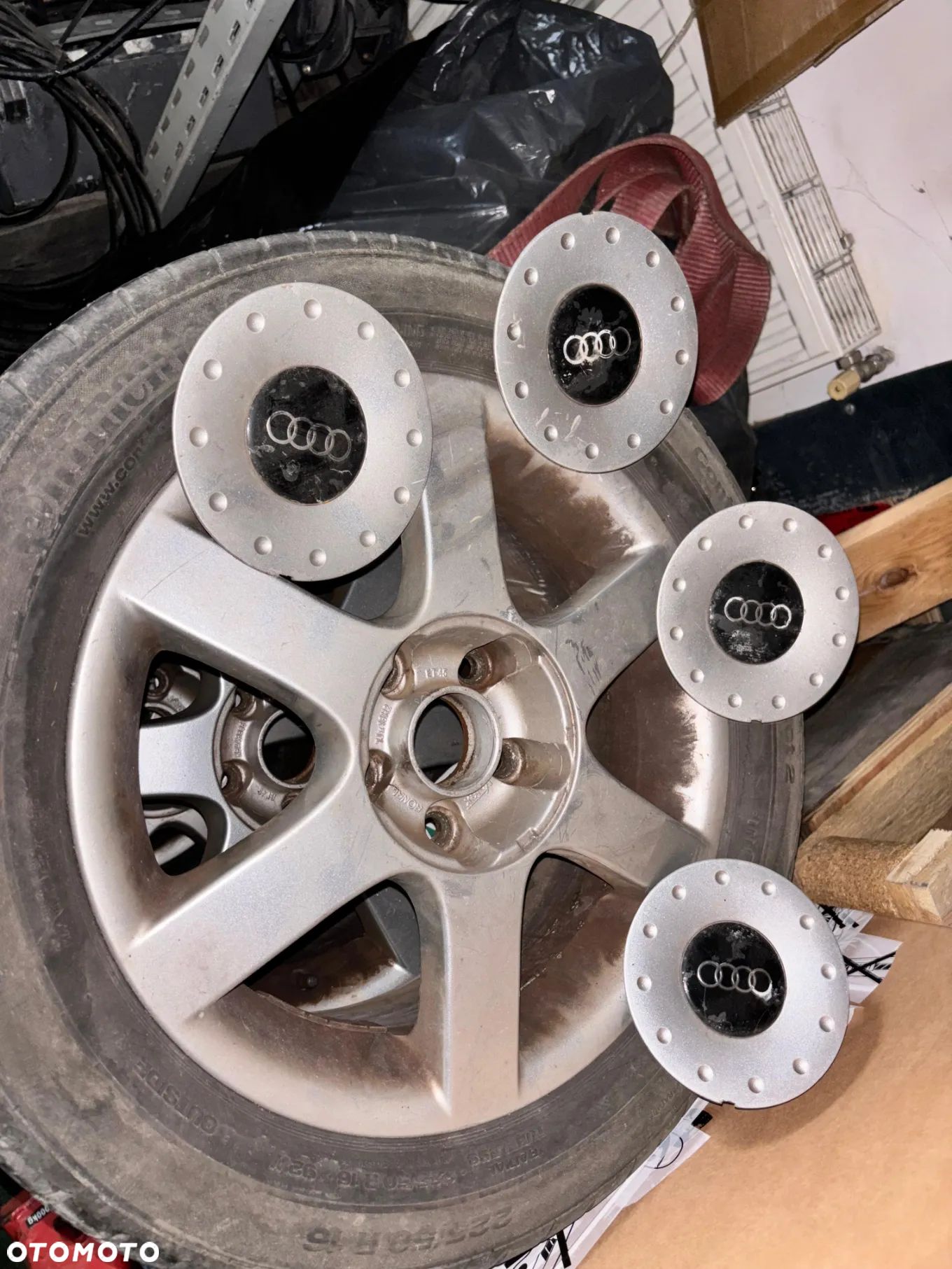 4B0071491 VW albo audi 3B0071491 5x112 16cali + oponki goodyear - 1