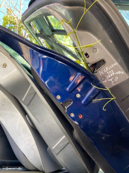 Porta Trás direita Peugeot 206 2004 azul completa - 1