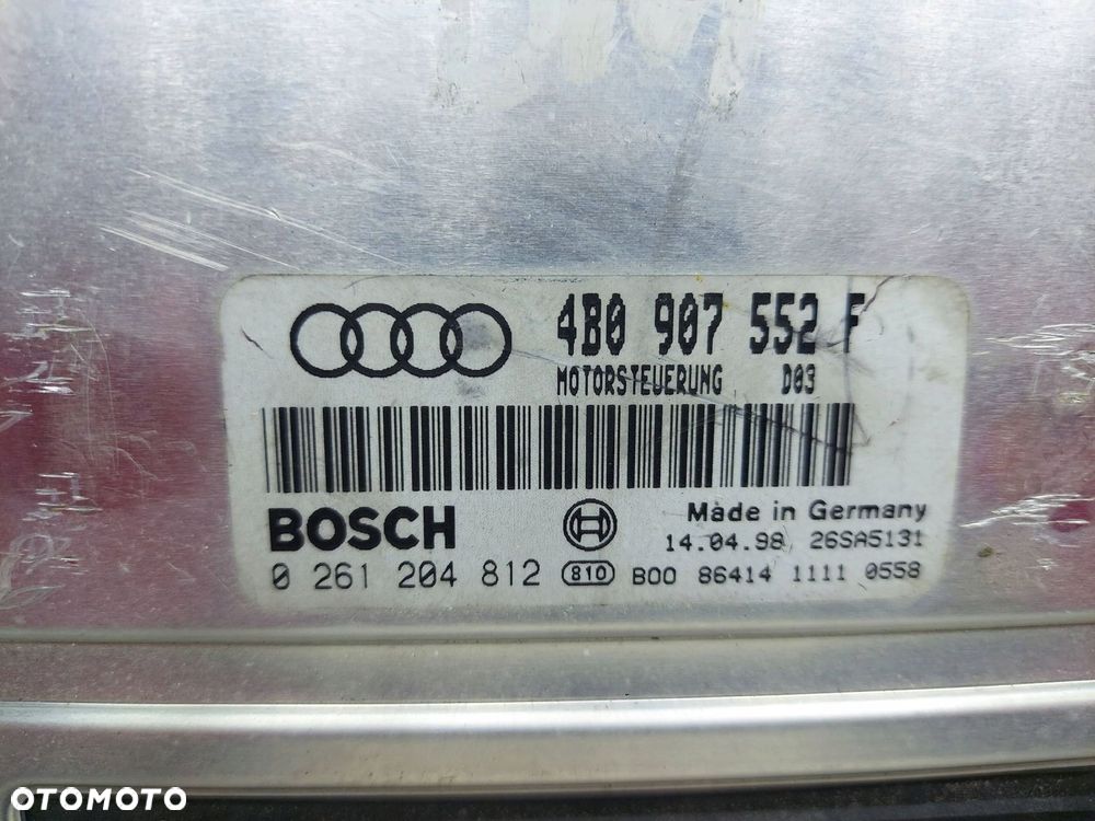 Sterownik Komputer Silnika 4B0907552F 0261204812 Audi A6 C5 2.4 - 4