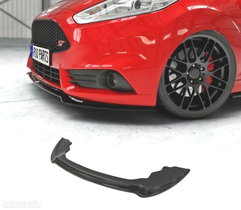 SPOILER LIP FORD FIESTA MK6 12-17 PRETO BRILHANTE - 1