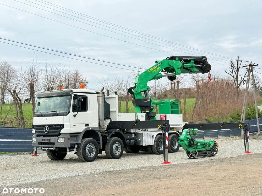 Mercedes-Benz * HDS Palfinger 150002 + FLY JIB PJ 170 * Mercedes Actros 8x6 * Dźwig * 40 TON * Wyciągarka * 35 Metrów * Kosz * - 20