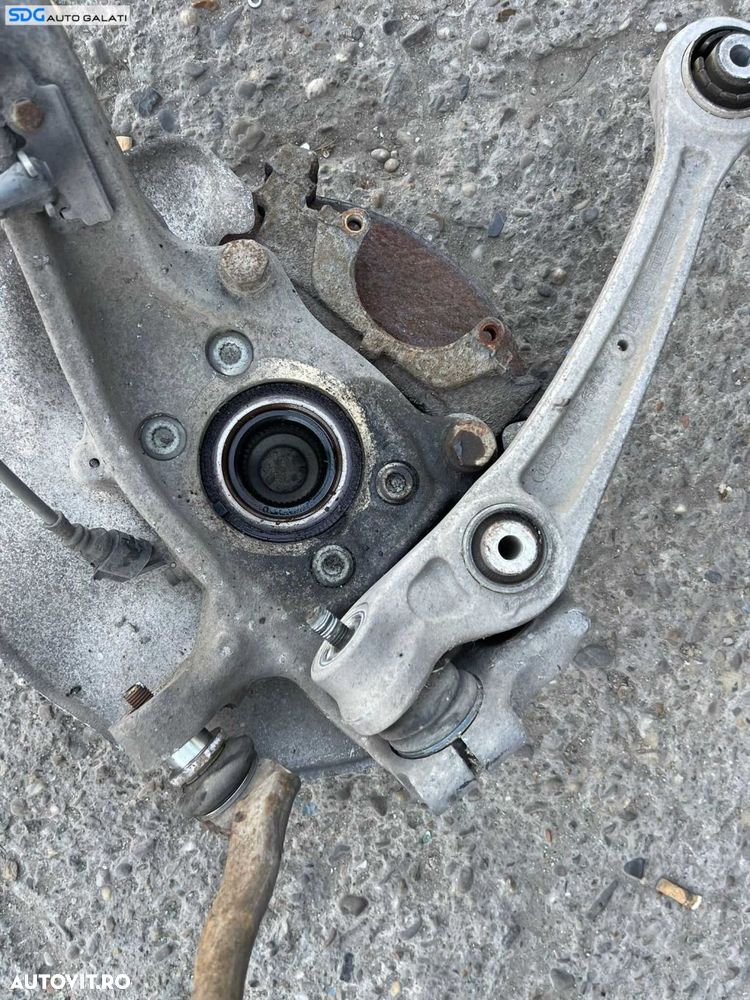 Fuzeta cu Rulment si Senzor ABS Dreapta Fata Audi A4 B8 2.0 TDI 2008 - 2015 Cod 8K0407242Q [B3129] - 4