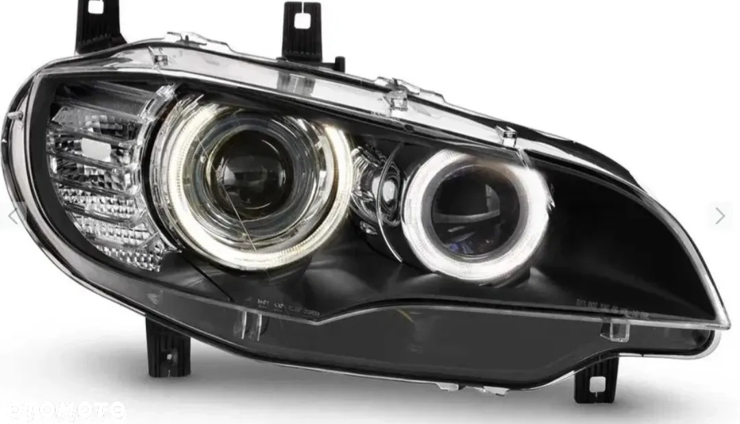 Lampa reflektor BMW E60 E61 F10 F11 M3 M4 E90 E92 F30 F07 F18 M5 Ringi drl led smd dual color + kierunki bmw - 13