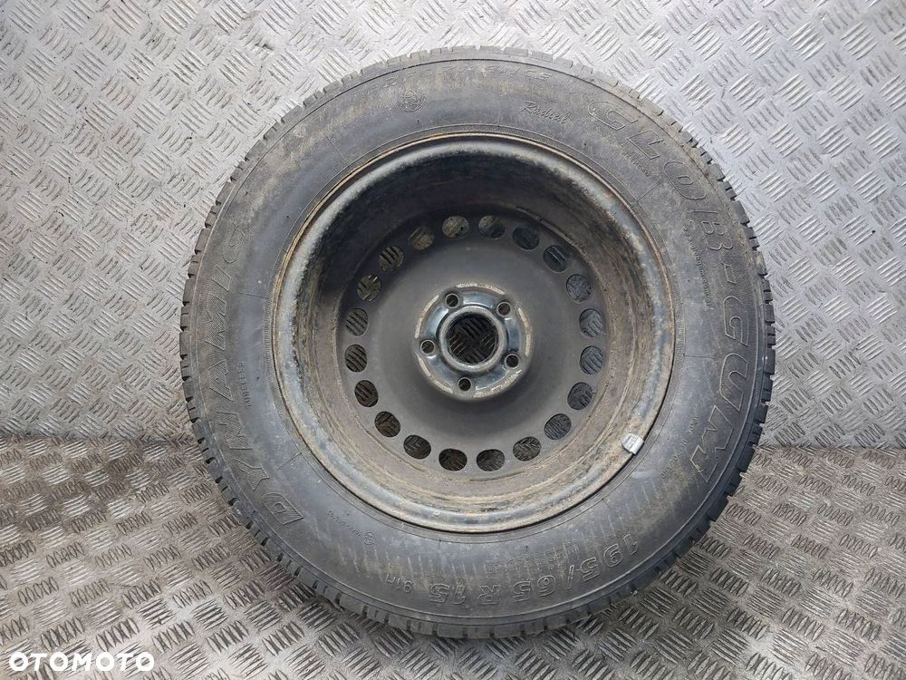 KOŁO FELGA OPONA ZAPAS 5X112 6Jx15 195/65R15 AUDI VW SKODA 3B0601027D - 8