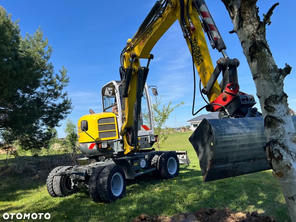 Wacker Neuson Mini KOPARKA KOŁOWA WACKER NEUSON 6503 WD 5,8t Długie ramie 3xłamane Dodatkowa hydraulika SZYBKA SKRĘTNA 2x łyżki Wiertnica skarpowa hydrauliczna Yanmar 2009r 3060mth - 38