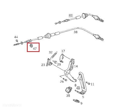 MERCEDES WIELE MODELI Uszczelka przewodu wspomagania OE - 2