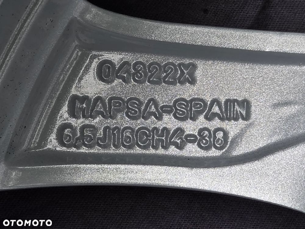 OPEL CORSA F FELGI ALUMINIOWE 6.5X16 ET38 4X108 9832274880 KOMPLET POMORSKIE - 8
