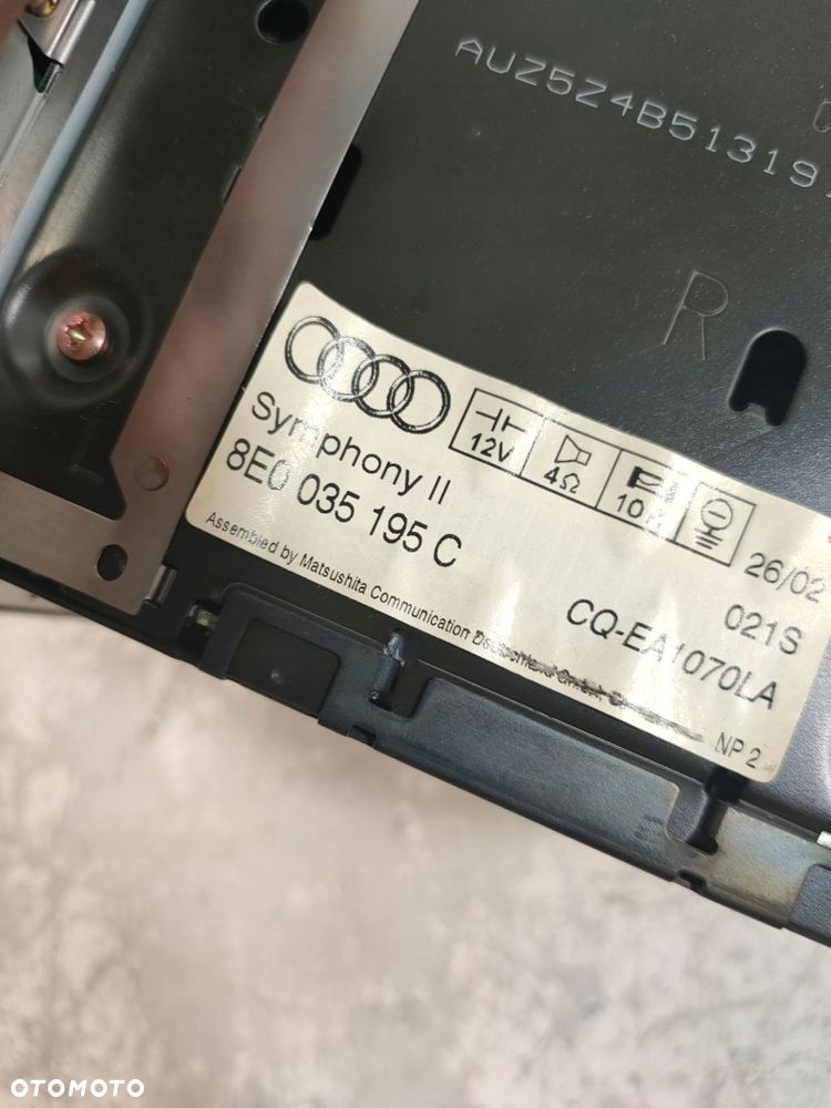 radio samochodowe cd audi a4 b6 8e0035195c - 3