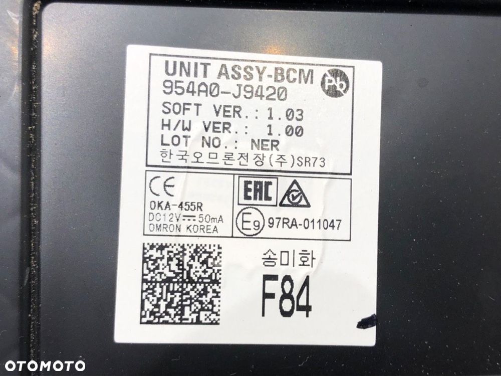 MODUŁ BCM  HYUNDAI KONA (OS, OSE, OSI) 2017 - 2022 1.0 T-GDi 88 kW [120 KM] benzyna 2017 - 2022 - 4