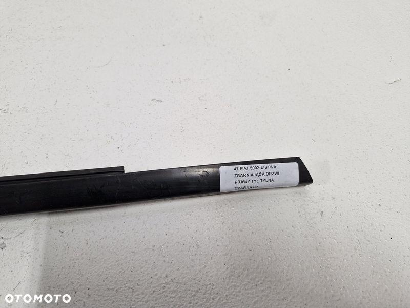 fiat 500x 500 x listwa zgarniająca drzwi prawy tył prawa tylna czarna - 3