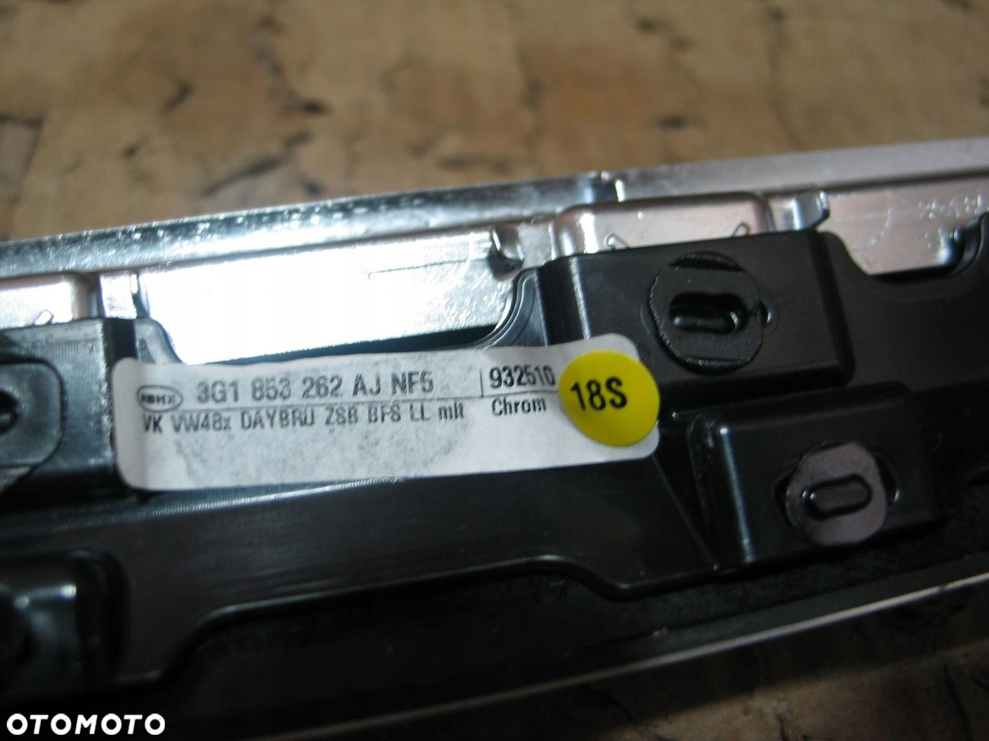 Listwa dekor kratka nawiewu zegarek vw passat B8 3G1853262AJ - 14