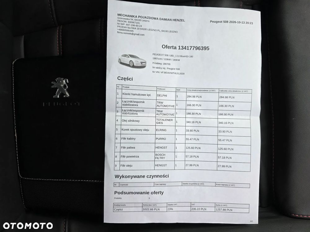 Peugeot 508 BlueHDi 180 EAT6 Stop&Start GT - 25