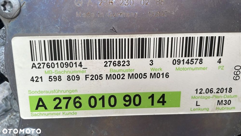 Mercedes AMG 3,0 BITURBO C klasa W205 silnik kompletny  276823 A2760109014 - 6