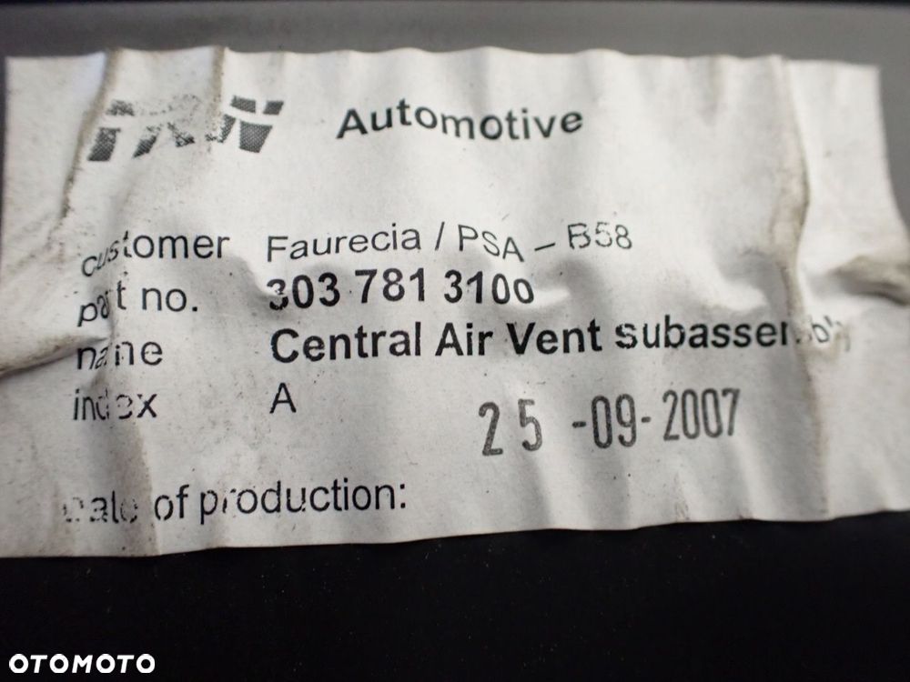 KONSOLA ŚRODKOWA CITROEN C4 PICASSO LIFT 1.6HDI 3037813100   9683265580 - 5