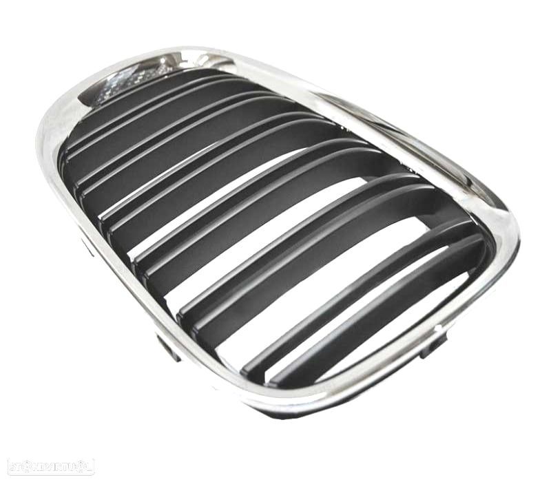 GRELHA FRONTAL BMW SERIE 7 F01 LOOK M CROMADO - 2