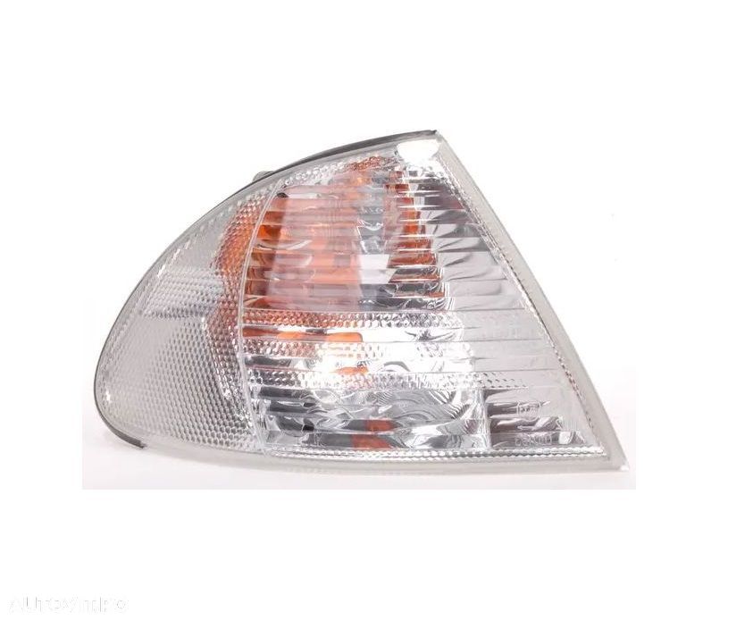 Lampa semnalizare fata BMW Seria 3 (E46), Sedan/Combi, 06.1998-09.2001, model Combi, Sedan, Depo, fata, partea dreapta, tip bec PY21W; alb; cu mufa bec; - 1