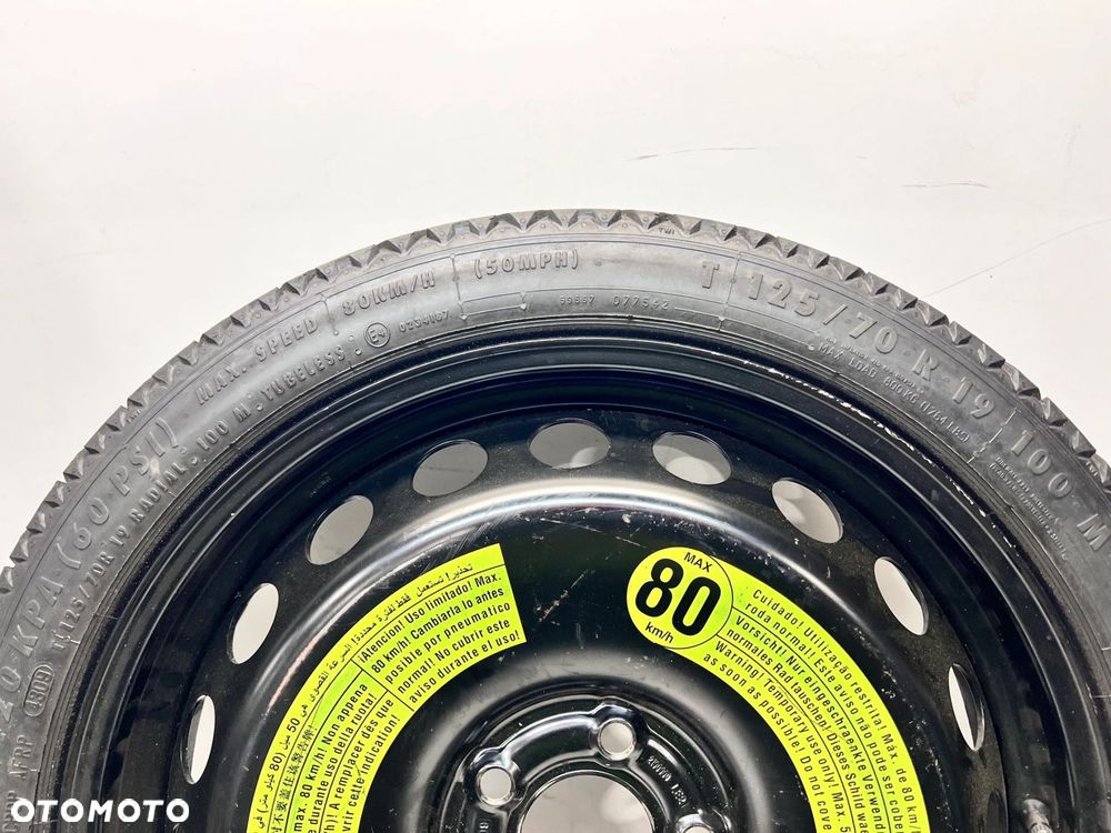 KOŁO DOJAZDOWE DOJAZDÓWKA AUDI A4 B8 8K0601027B R19 5X112 ET29 - 3