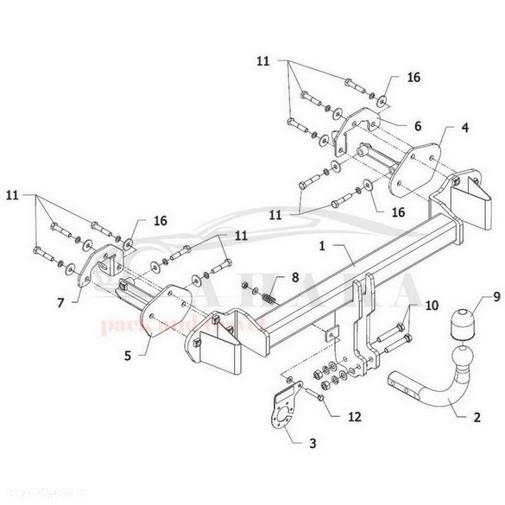 Hak Holowniczy Odkręcany Do Bmw Seria 3 E46 Sedan, Coupe, Cabrio 1998-2005 - 5
