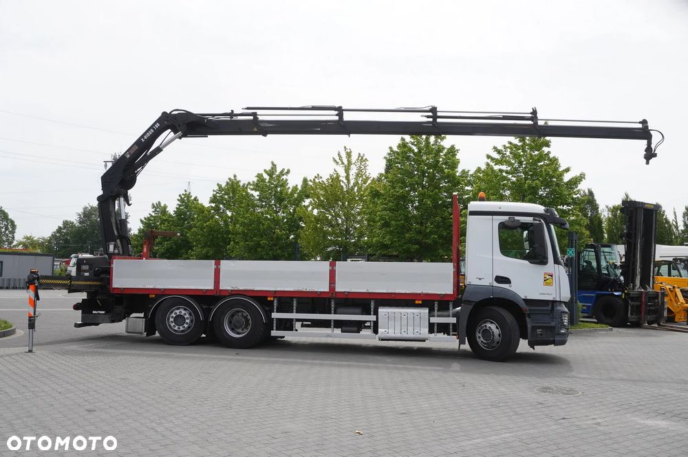 Mercedes-Benz Antos 2540 6x2-4 / HDS HIAB X-HIDUO 188 ES-4 / Rotator / pilot / Platforma 17 EPAL / 3. oś skrętna_256031 - 10