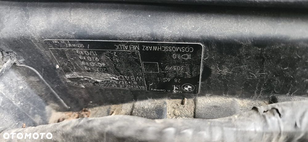 BMW E39 523i M52B25 1X VANOS 96 - 00 - ZDERZAK PRZÓD PRZEDNI SPRYSKIWACZE 303/9 COSMOSSCHWARZ - 31