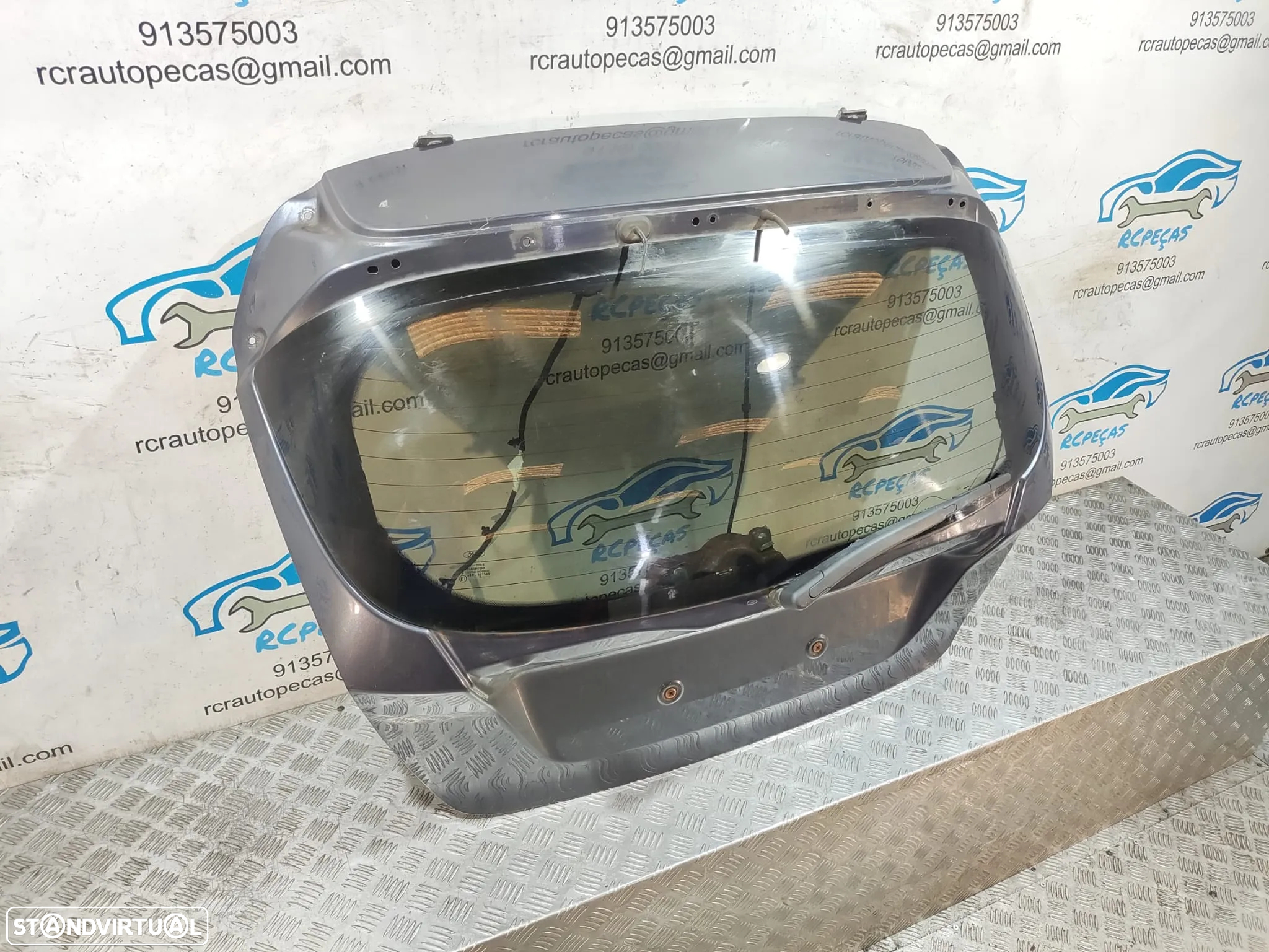 Porta / Tampa da Mala Ford Fiesta VI 6 MK6 em Cinza / Cinzento - 6
