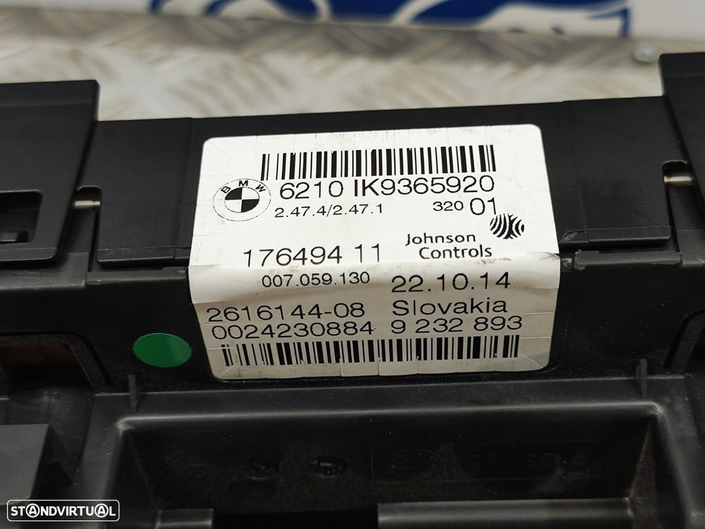 Painel De Instrumentos Quadrante Original BMW Serie 3 F30 F31 F80 F34 GT Serie 4 F32 17649411 - 8