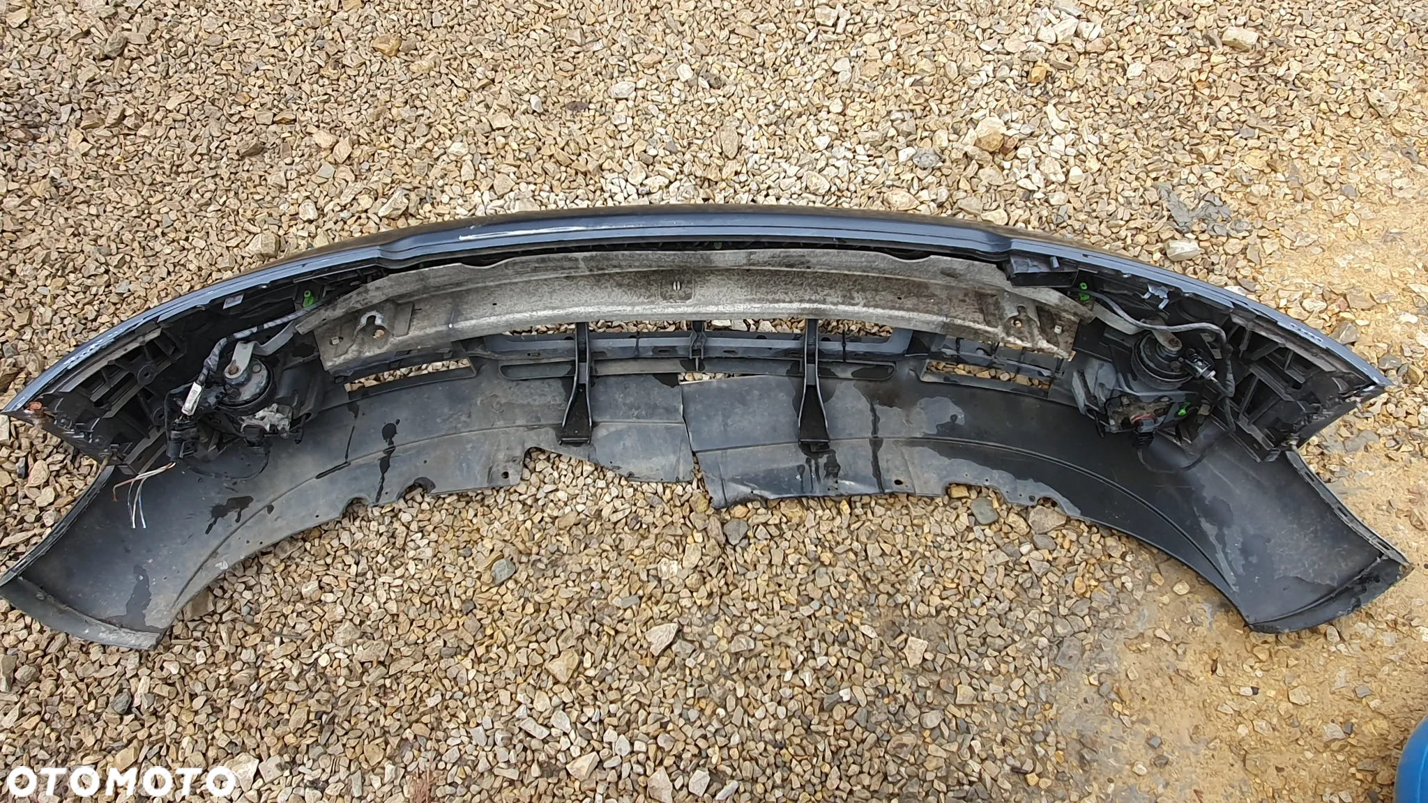 AUDI A4 B6 ZDERZAK PRZÓD PRZEDNI WZMOCNIENIE BELKA ŚLIZGI HALOGENY KLAKSONY - 7