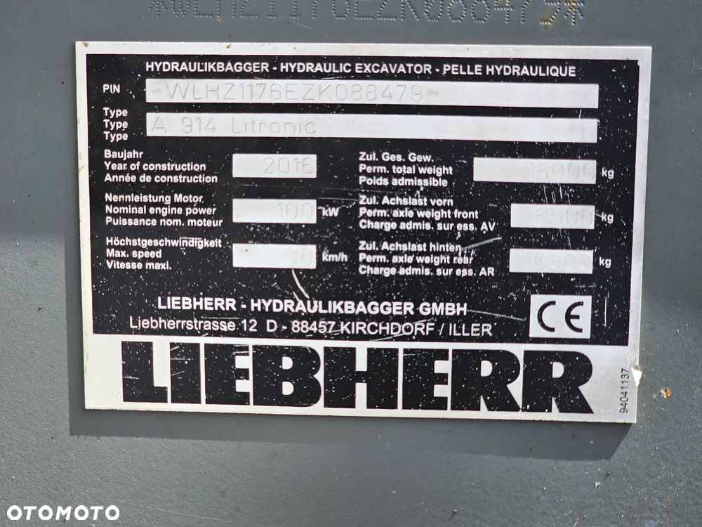 Liebherr A 914 Litronic, 2016 ROK, 4300 MTH - 22