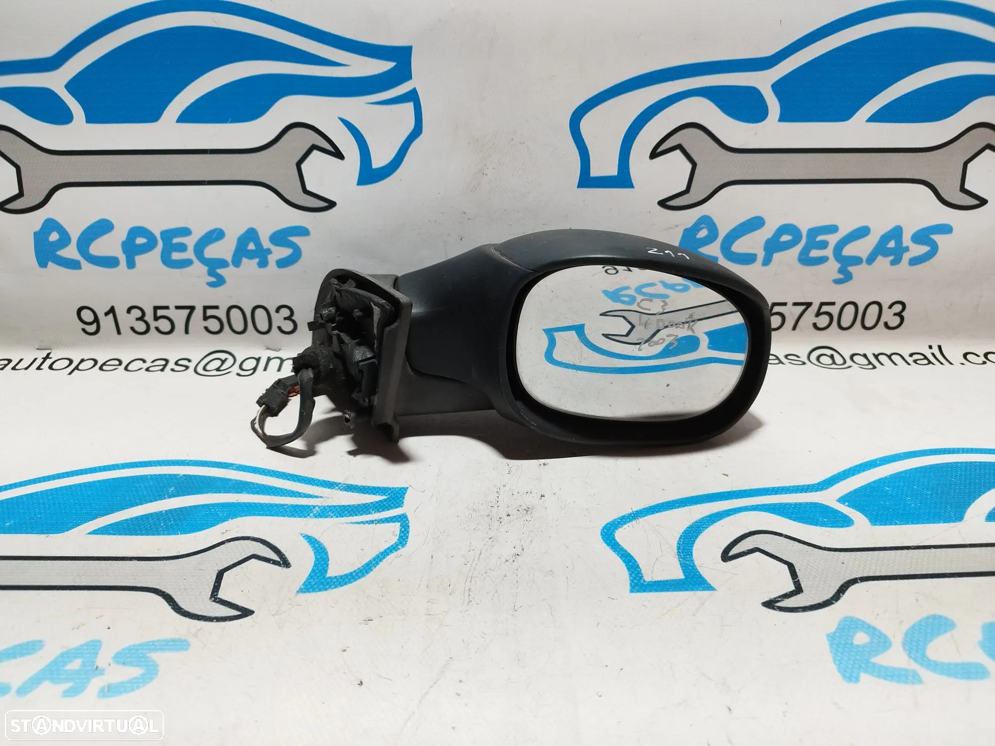 ESPELHO RETROVISOR DIREITO CITROEN C3 I 1 MK1 8149RT ELETRICO AQUECIDO ESPELHOS RETROVISORES - 2