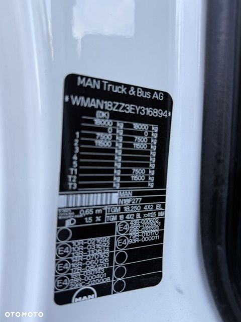 MAN Tgm 18.250 Firanka 18palet Euro 6 - 12