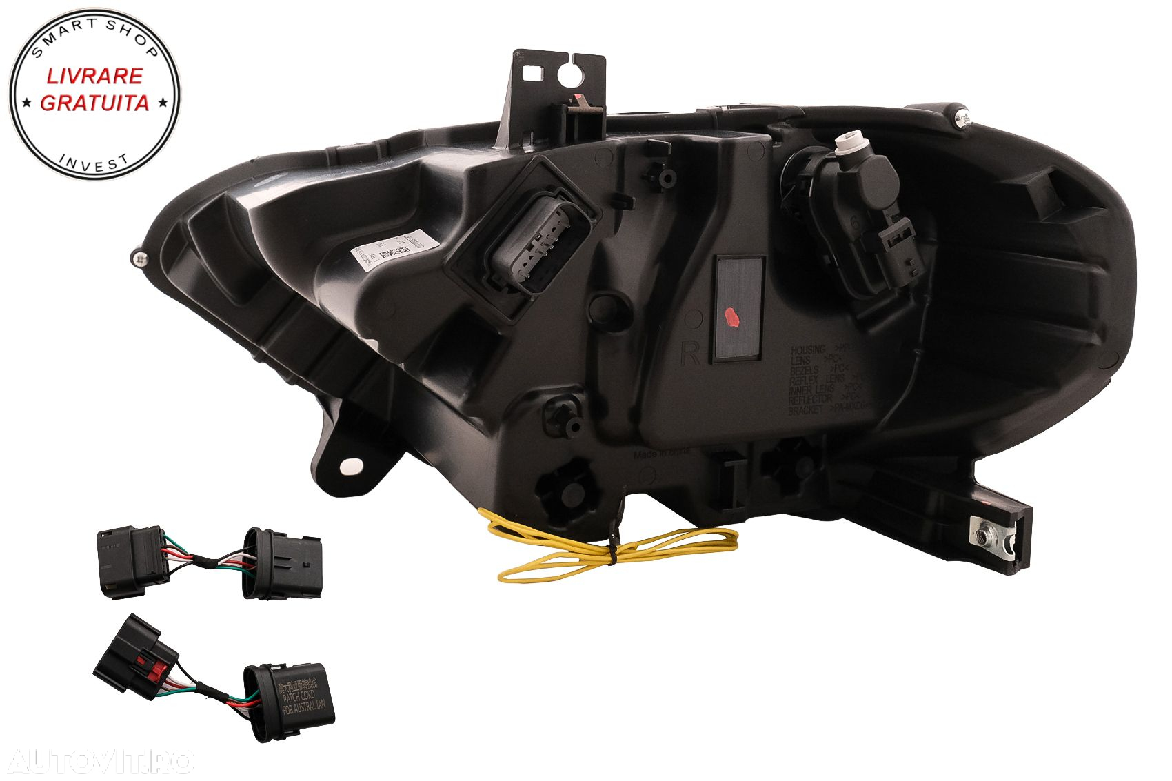 Faruri LED Ford Mustang Facelift (2018-2023) Negru Semnal Dinamic- livrare gratuita - 15